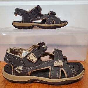 Timberland Outdoor Brown Toddler Sandals with Velcro Straps Size 11
